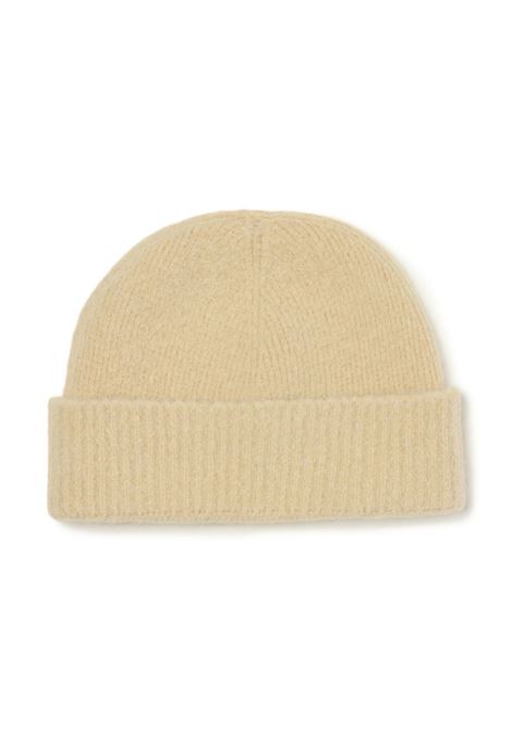 Cream Ami de Coeur beanie hat Ami paris - unisex AMI PARIS | UHA105KN0032719